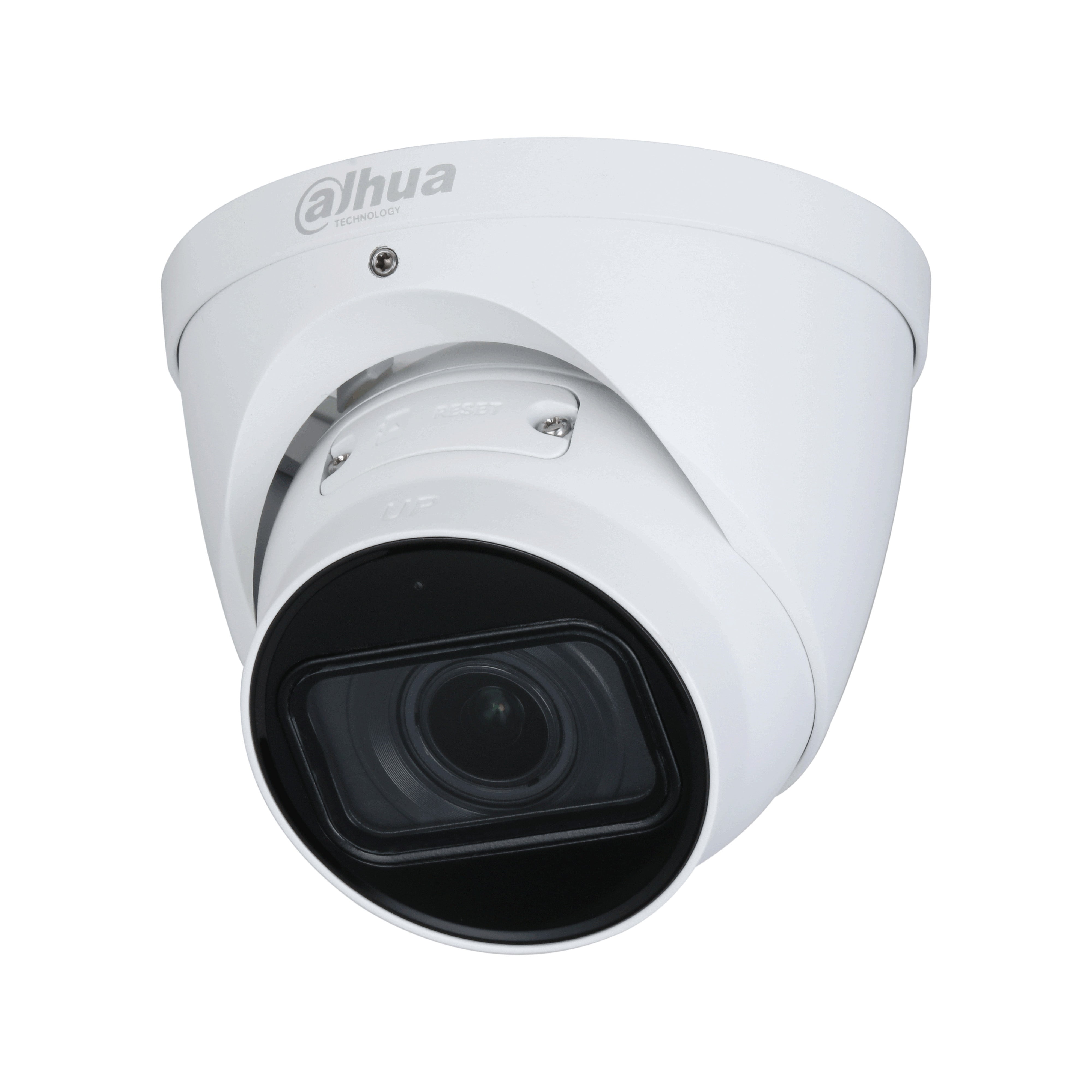 Dahua 8MP IP WizSense AI Series IR Motorised Eyeball Camera, SMD 4.0, Quick Pick, AI SSA, Perimeter, Starlight, 2.7-13.5mm, 120dB WDR, 60m IR, POE / 12VDC, IP67, MicroSD, Built-in Mic (Wall Mount: PFB203W, Junction Box: PFA130-E)