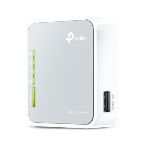 **EOL** TP-Link Portable Wireless Router, Provides Internet Access For Standalone CCTV / Alarm Systems Via Mobile Device Tethering Or 3G/4G USB Dongle Connection, Hardwired RJ45 Network Port, Micro USB Powered, Compact Design, No Ongoing Charges