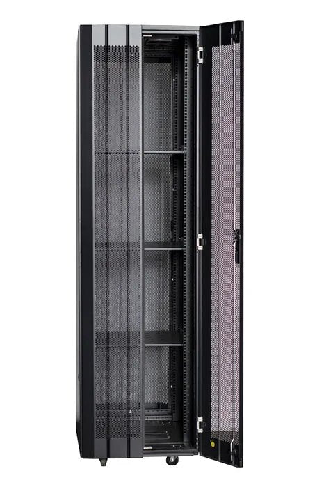 Certech 42RU 600 (W) x 800 (D) Benchmark Series Server Rack With 3 x Fixed Shelves, 4 x Fans, 1 x 6 Outlet Horizontal PDU, 25 x Cage Nuts, 4 x Castor Wheels & 4 x Levelling Feet