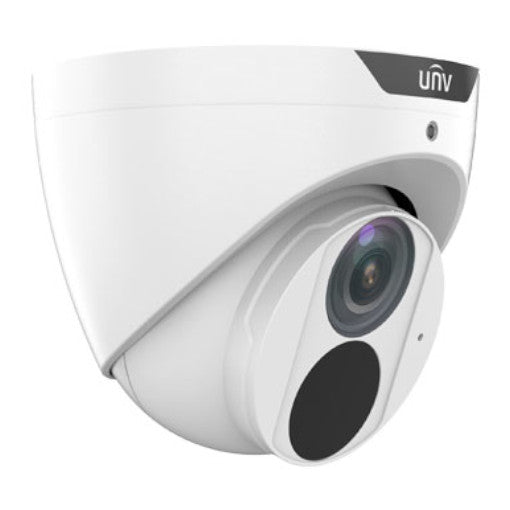 Uniview 6MP IP Easy AI Series IR Turret Camera, Human Body Detection, EasyStar, 2.8mm, 120dB WDR, 30m IR, Twin Streams, Built-in Mic, POE or 12VDC, IP67 (Wall Mount: TR-WM03-D-IN, Junction Box: TR-JB03-G-IN)