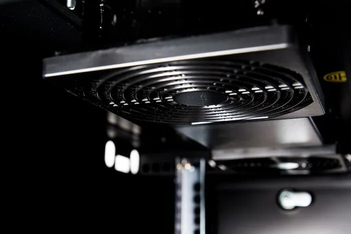 Certech 18RU 600mm Deep Swing Frame Cabinet With 1 x Fixed Shelf, 2 x Fans and 10 x Cage Nuts