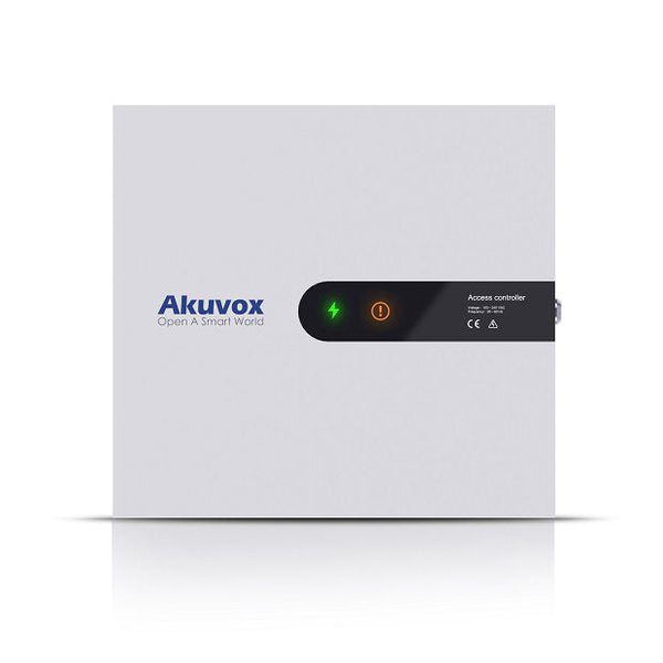 Akuvox 2-Door Controller With Enclosure, TCP/IP, Multi-Door Interlock, Anti-Passback, RS-485, OSDP, Wiegand, Emergency Door Release, Tamper Alarm, POE+, Battery Backup (Battery Not included)