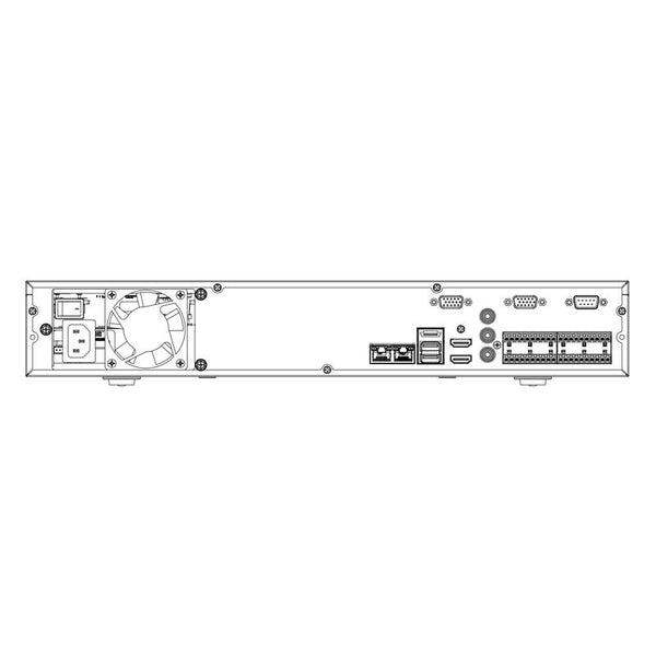 VIP* Vision 32Ch Professional Series NVR, 320MB, 2 x HDMI / VGA, 4 x HDD, 2 x Gigabit NIC **NO POE PORTS OR HDD INSTALLED**