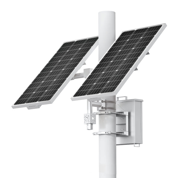 VIGI By TP-Link Intelligent Solar Power Supply System, Dual 90W 18V Solar Panels, Triple 30Ah 12VDC Output Battery, 500+ Cycles, Intelligent Auxiliary Heating, -30°C to 60°C Operating Range, RJ45 Ethernet, Load Control, Battery Overtemperature Protectio