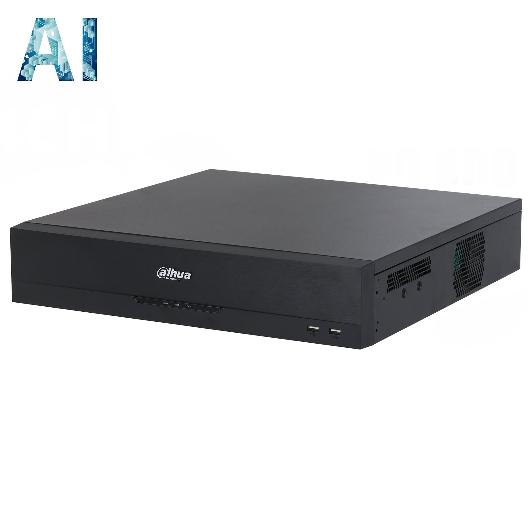 Dahua 64 Channel NVR, WizSense AI Series, 1.5RU, 384MB (200MB With AI Function Enabled), 2 x Gigabit NIC, 8 x HDD **NO POE PORTS OR HDD INSTALLED**