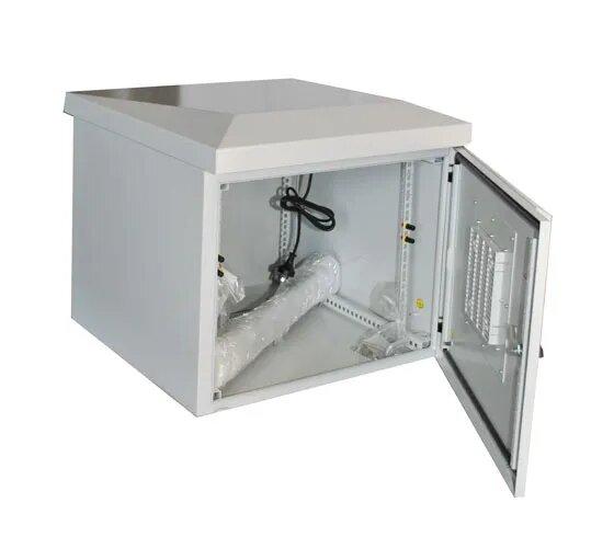 Certech 9RU 400mm Deep Outdoor Wall Mounted Rack With Dual Fan Kit, Serviceable Input / Output Filters, Front Lock, IP45 Rated