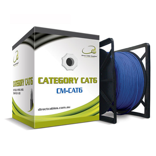 DCS 305M CAT6 Blue UTP Solid Cable Roller Box