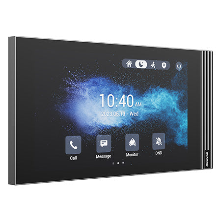 Akuvox IP 7" WiFi Video Handsfree Streamline Internal Unit **BLACK** With 1 x Inbuilt Dry Contact Relay Output, POE / 12VDC (Desk Mount: S562-DMT) Linux Version