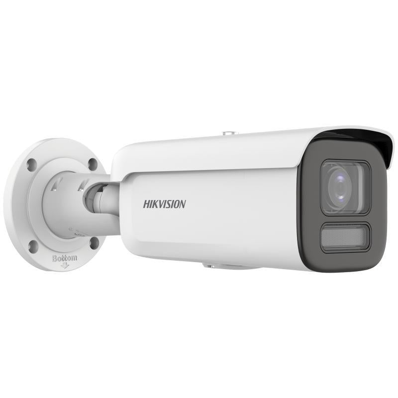 Hikvision 8MP IP Pro Series IR Motorised Vandal Bullet Camera, Hybrid Light, ColorVu, Perimeter, Face Capture, 2.8-12mm, 130dB WDR, 60m IR / White Light, POE / 12VDC, IP67, IK10, Built-in Mic, MicroSD (Junction Box: DS-1280ZJ-S)