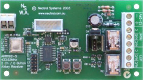 Neatrol Airkey Standalone 2-Relay Output Receiver (6 Channel)