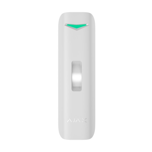 Ajax Curtain Outdoor WHITE - 2 Way Wireless Mini Curtain PIR Motion Detector With Adjustable Beam Direction / Detection Range 5m