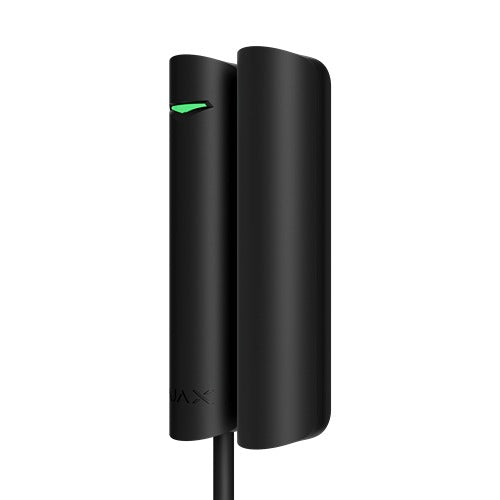 Ajax Fibra DoorProtect BLACK - Wired Door / Window Reed Sensor With Universal Input / Shock Detector / Tilt Sensor, Grade 3 Wiring