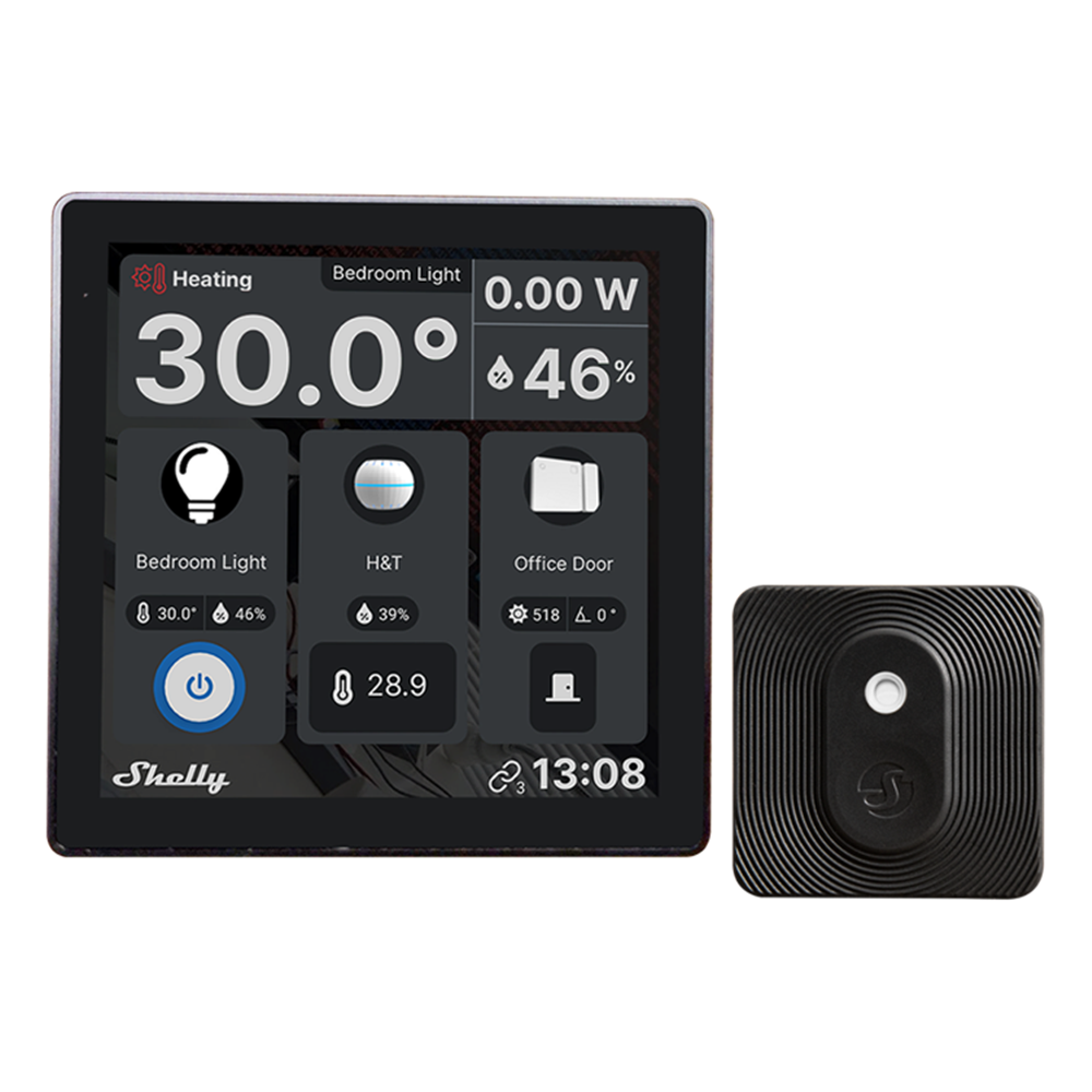 Shelly Wall Switch, Black