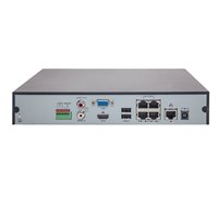 Uniview 4CH Easy Series 6MP Turret Kit - 1× NVR301-04B-P4-IQ, 3× IPC3616LE-ADF28KM, 2.8mm, 120WDR, 30m IR, Built-in Mic, POE or 12VDC, IP67 (Wall Mount: TR-WM03-D-IN, Junction Box: TR-JB03-G-IN) **NO HARDDRIVE**