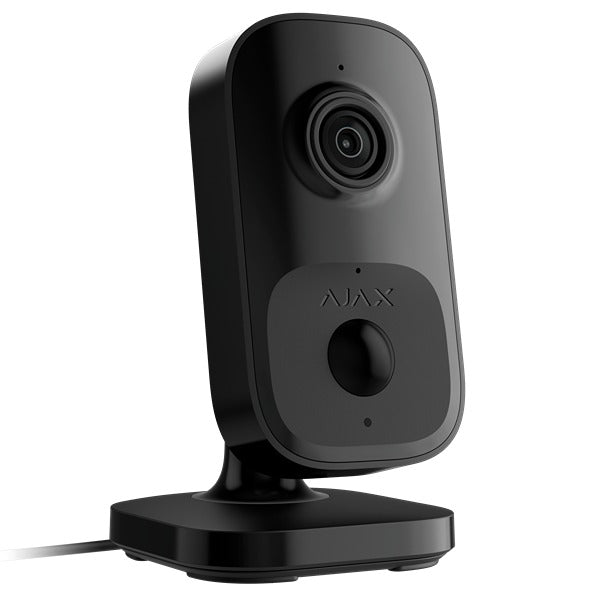 Ajax 4MP Indoor Camera BLACK, AI-Powered Object Recognition, Built-In PIR Sensor, HDR, 8m IR, 12VDC, IP20, Built-in Mic & Speaker