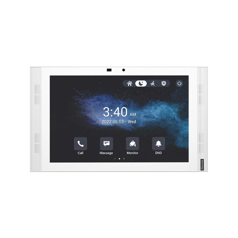 Akuvox IP 10" Video Handsfree Streamline Internal Unit **WHITE** With Inbuilt Dry Contact Relay Output, POE / 12VDC (Desk Mount: S567-DMT) Linux Version