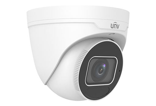 Uniview 8MP IP Prime Deep Learning AI Series Vandal IR Eyeball Camera, Perimeter, LightHunter, 2.7-12mm, 120dB WDR, 40m IR, Triple Streams, Built-in Mic, MicroSD, POE or 12VDC, IP67, IK10 (Wall Mount: TR-WM03-B-IN, Junction Box: TR-JB03-H-IN)