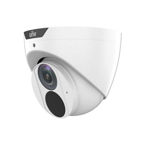 Uniview 8MP IP Prime Deep Learning AI Series IR Turret Camera, Perimeter, Low Light, 2.8mm, 120dB WDR, 30m IR, Triple Streams, Built-in Mic, POE or 12VDC, IP67 (Wall Mount: TR-WM03-D-IN, Junction Box: TR-JB03-G-IN)