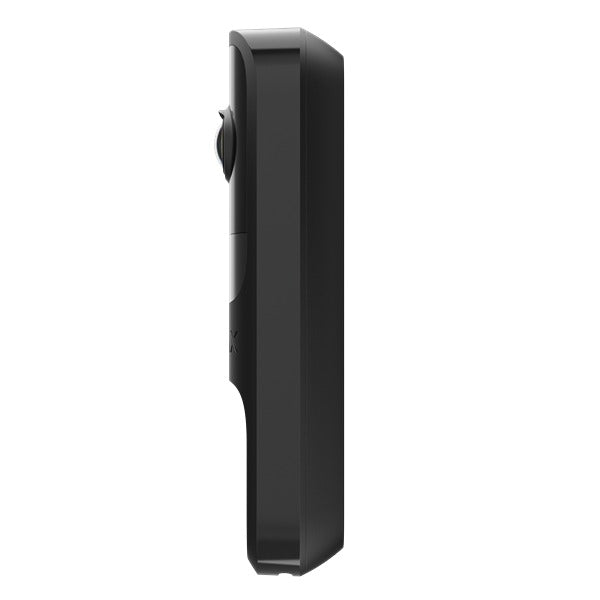 Ajax 4MP **BLACK** WiFi Video Doorbell With AI Object Recognition, 6m IR, 155° View Angle, 12-24VDC Or 16-24VAC, 2.4GHz WiFi Connectivity, IP54, 145H × 47W × 34D mm