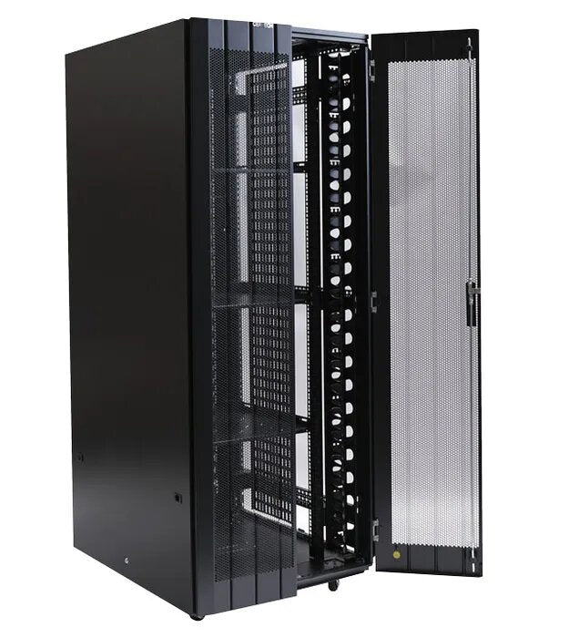 Certech 42RU 800 (W) x 1000 (D) Benchmark Series Server Rack With 3 x Fixed Shelves, 4 x Fans, 1 x 6 Outlet Horizontal PDU, 25 x Cage Nuts, 4 x Castor Wheels & 4 x Levelling Feet