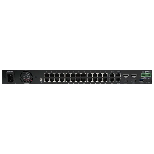 Katana Ultra i7 24 Port PoE AIO 128 Channel Server, Linux Based, i7 Processor, 16GB RAM, 128GB SSD, 2x Display Port, 2x HDMI Port, 640Mbps Network, 4x HDD Bay, 120W PoE Budget