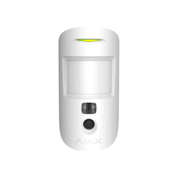 Ajax MotionCam WHITE - 2 Way Wireless Pet Immune PIR Motion Detector With Photo Verification, 12m