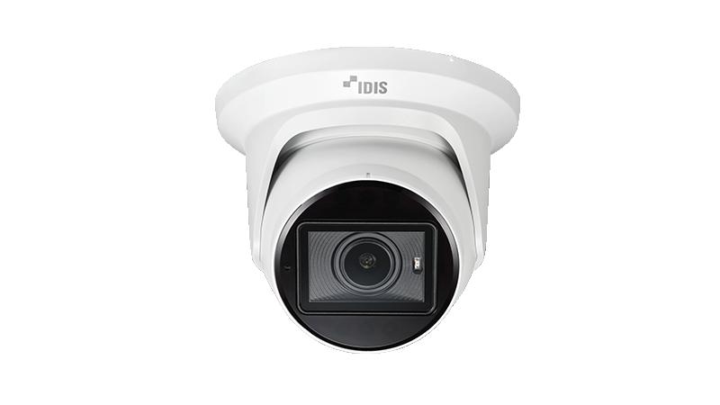 IDIS 5MP 3.2mm-10.5mm MFZ Lens AI H.265 NDAA Turret Camera 5YR