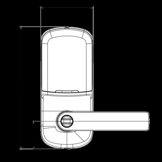 Yale Assure Ajax Ready Lever Lock, Satin CHROME With Touch Keypad, Yale Home Module (Requires AYR-BDG-CB2-ANZ)