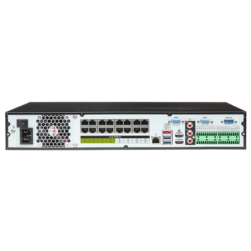 VIP  Vision 16Ch Professional Series NVR, Up to 448Mbps, 2 x HDMI / VGA, 4 x HDD, 1 x Gigabit NIC, 16 x ePOE **NO HDD INSTALLED**