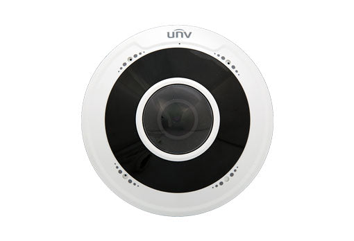 Uniview 5MP IP Prime Deep Learning AI Series 360 Degree Vandal IR Fisheye, Heatmap, Low Light, 1.4mm, 120dB WDR, 10m IR, Triple Streams, Built-in Mic, MicroSD, POE or 12VDC, IP66, IK10 (Junction Box: TR-JB03-H-IN)