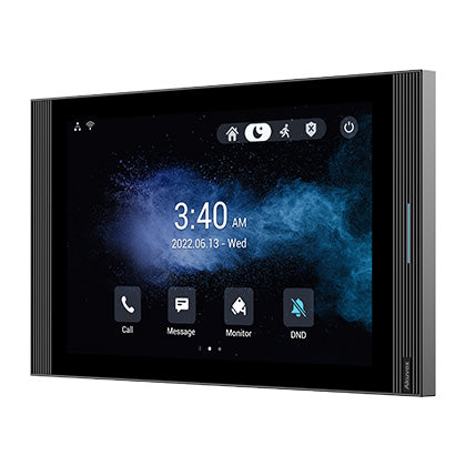 Akuvox IP 10" Video Handsfree Streamline Internal Unit **BLACK** With 2 x Inbuilt Dry Contact Relay Output, POE / 12VDC (Desk Mount: S567-DMT) Android Version