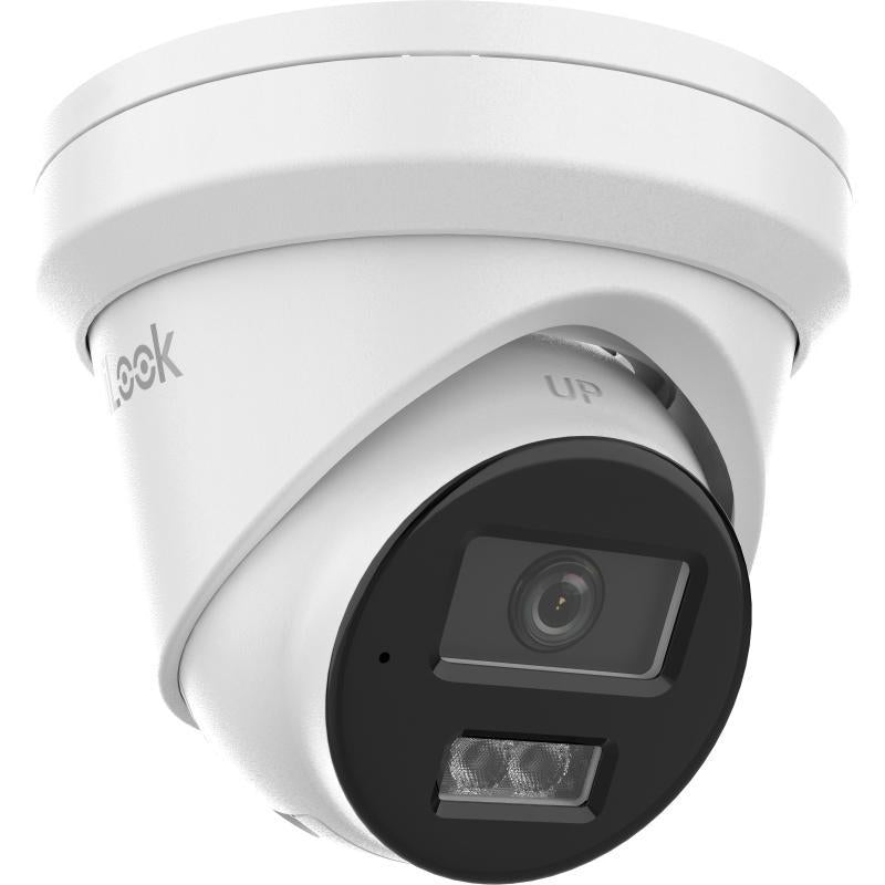 HiLook 8MP IP Value AI Series IR Turret Camera, Intellisense, Perimeter, 2.8mm, 120 dB WDR, 30m IR, POE / 12VDC, IP67, MicroSD, Built in Mic (Wall Mount: DS-1273ZJ-130-TRL, Junction Box: HIA-J102)