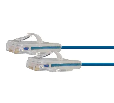 ***EOL*** Certech* 2M CAT6A Blue UTP Super Thin Patch Lead (Also Available In Black, Grey, Purple, Red & Yellow)