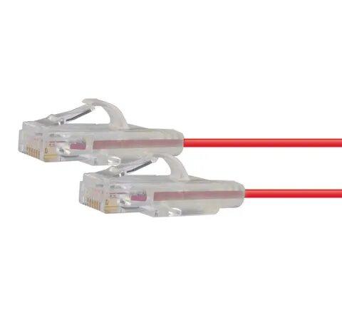 Certech 2M CAT6A Red UTP Super Thin Patch Lead