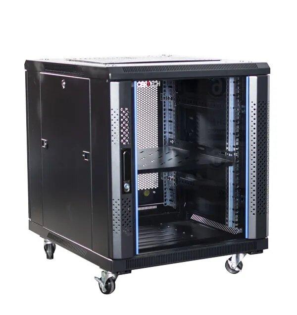 Certech 12RU 600 (W) x 700 (D) Premier Series Server Rack With 1 x Fixed Shelf, 4 x Fans, 1 x 6 Outlet Horizontal PDU, 25 x Cage Nuts, 4 x Castor Wheels & 4 x Levelling Feet