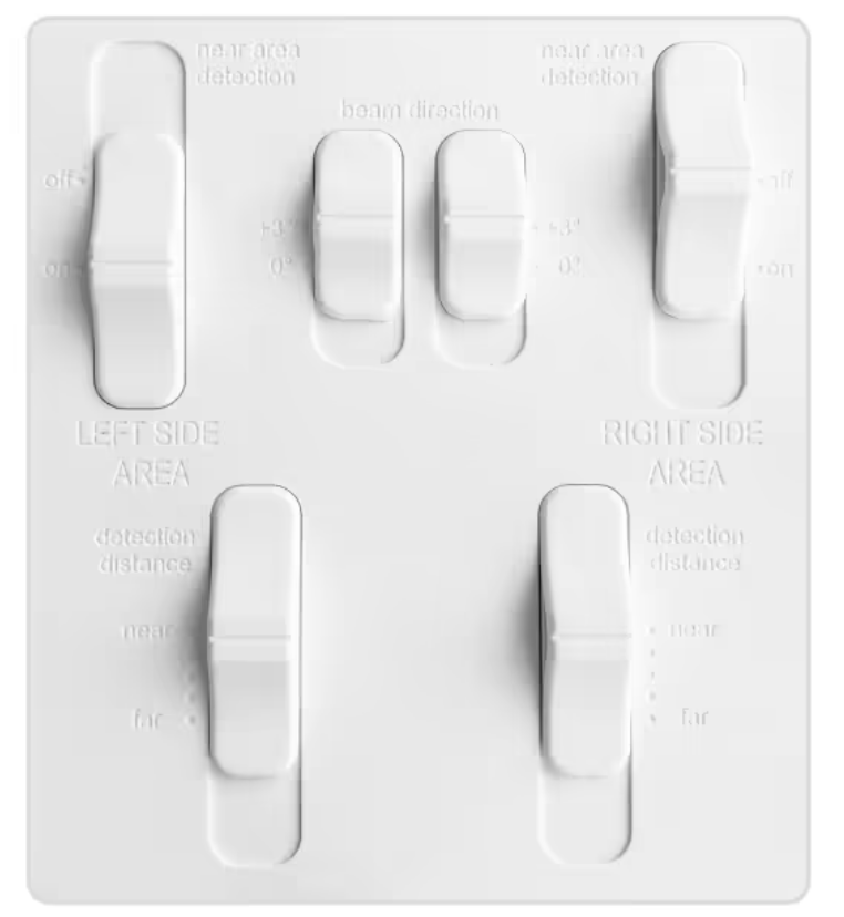 Ajax DualCurtain Outdoor WHITE - 2 Way Wireless Bi-Directional Curtain PIR Motion Detector With Adjustable Beam Direction / Detection Range 2 x 4-15m
