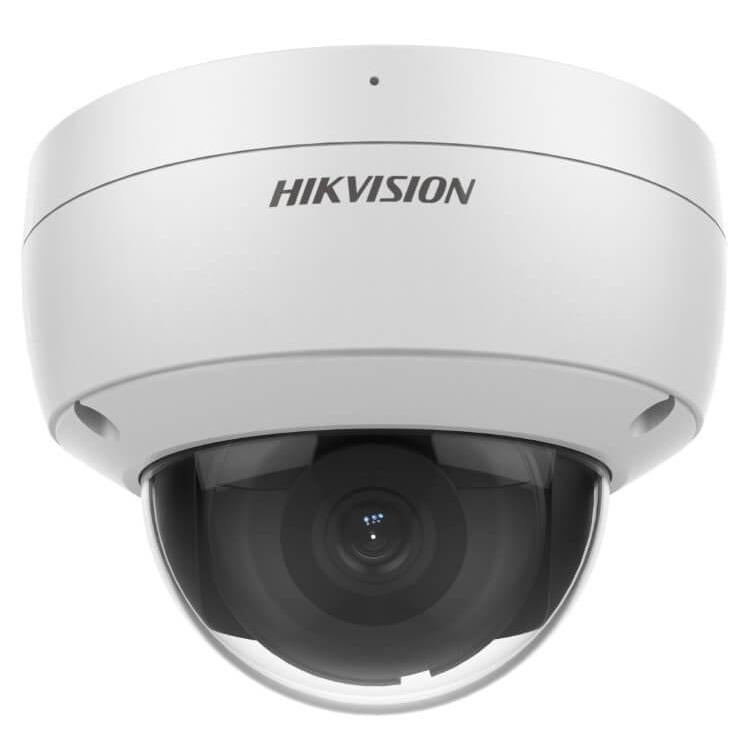 Hikvision 6MP IP Pro Series IR Vandal Dome Camera, DarkFighter, AcuSense, Perimeter, Face Capture, 2.8mm, 120dB WDR, 30m IR, POE / 12VDC, IP67, IK10, MicroSD, Built-in Mic (Wall Mount: DS-1272ZJ-120, Junction Box: DS-1280ZJ-DM46)