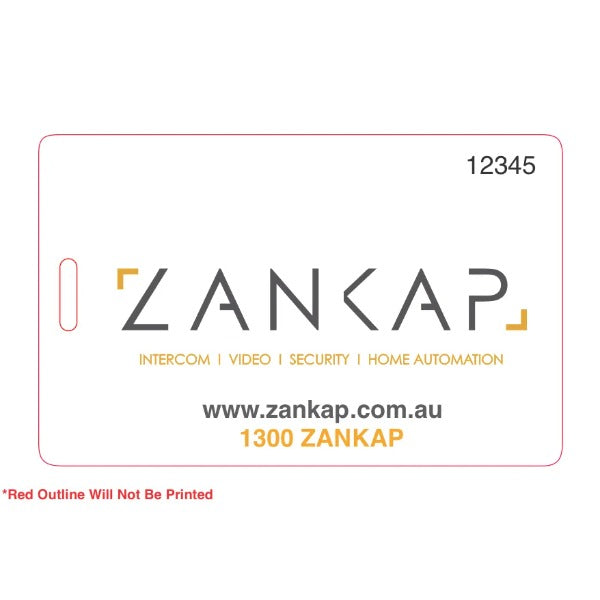 Zankap Custom Printed Card With Hole Punch **MOQ 25 - LEAD TIME 7 DAYS**