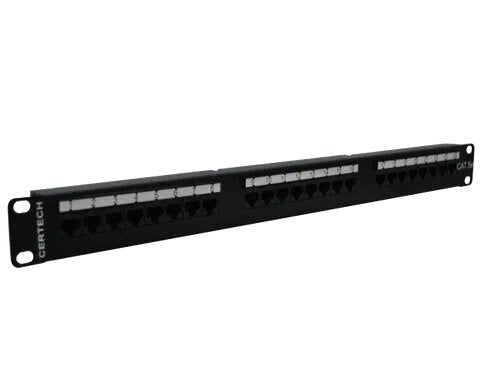 Certech 24 Port 19" CAT6 UTP Patch Panel, 110 Termination (Punch Down)