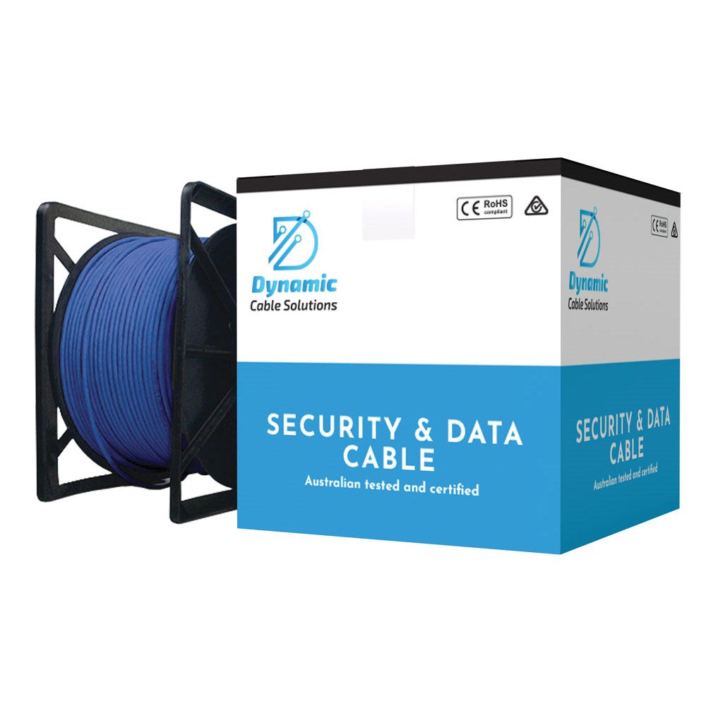 Dynamic Cable Solutions 305M CAT6 Blue UTP Solid Cable Roller Box