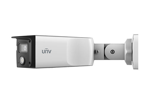 Uniview 4MP IP Easy AI Series 160 Degree Wide Angle ColorHunter Vandal Bullet Camera, Human Body Detection, ColourHunter, DWDR, 30m White Light, Twin Streams, MicroSD, POE or 12VDC, Built-in Mic / Speaker, IP67, IK10 (Junction Box: TR-JB07-D-IN)