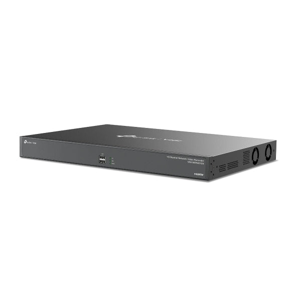 VIGI By TP-Link 16 Channel NVR, 4K HDMI & Independent VGA Output, 8MP Support, 32MP Decoding, 320Mbps In/Out Bandwidth, H.265+, 16 Channel Live View & Synchronous Playback, Smart Detection & Alarms, Two-Way Audio, ONVIF, Remote Monitoring, 4× SATA up to