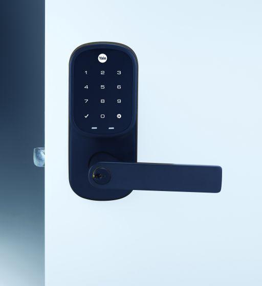 Yale Assure Ajax Ready Lever Lock, Matt **BLACK** With Touch Keypad, Yale Home Module (Requires AYR-BDG-CB2-ANZ)