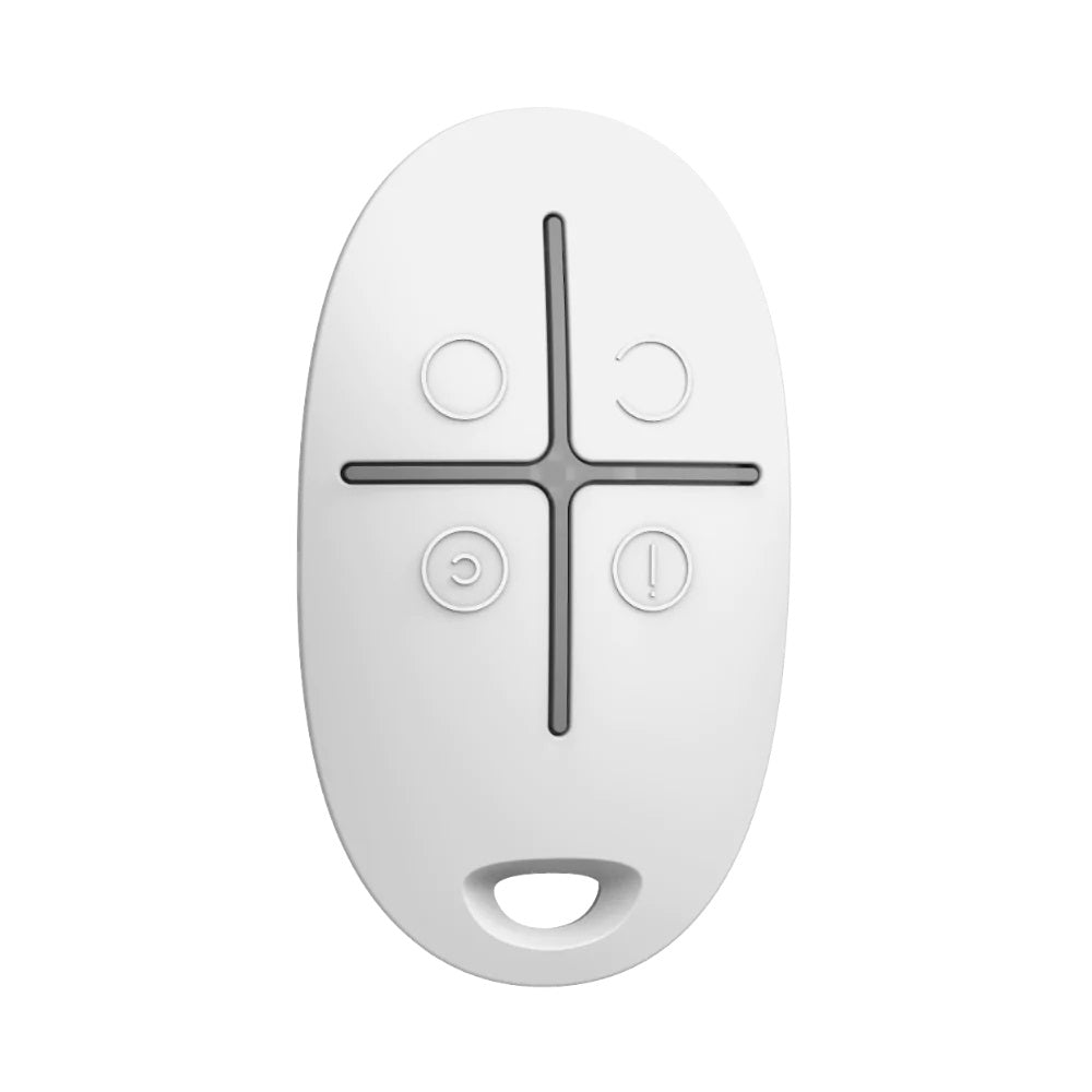 Ajax SpaceControl WHITE - 2 Way Wireless 4 Button Keyfob (Arm / Disarm / Stay Arm / Panic)