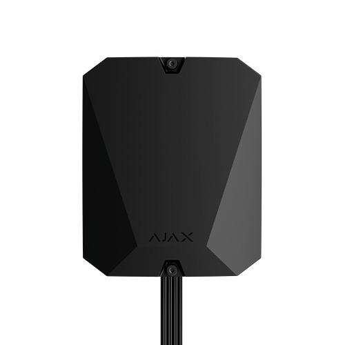 Ajax Fibra Hub Hybrid Control Panel BLACK - Dual SIM 4G / Ethernet, Up To 100 Devices Wired And Wireless Split In Any Proportion, 9 Security Groups, 50 Users, 50 Rooms, Photo Verification, Up To 25 IP Camera / NVR Support