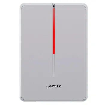 Sebury mReader Max Metal RFID Proximity Reader, Dual Frequency 125kHz/13.56MHz, EM/HID/MIFARE/NFC, Wiegand 26-37 Bit Output, Zinc Alloy Housing, Vandal Resistant, 12VDC, IP68/IK10