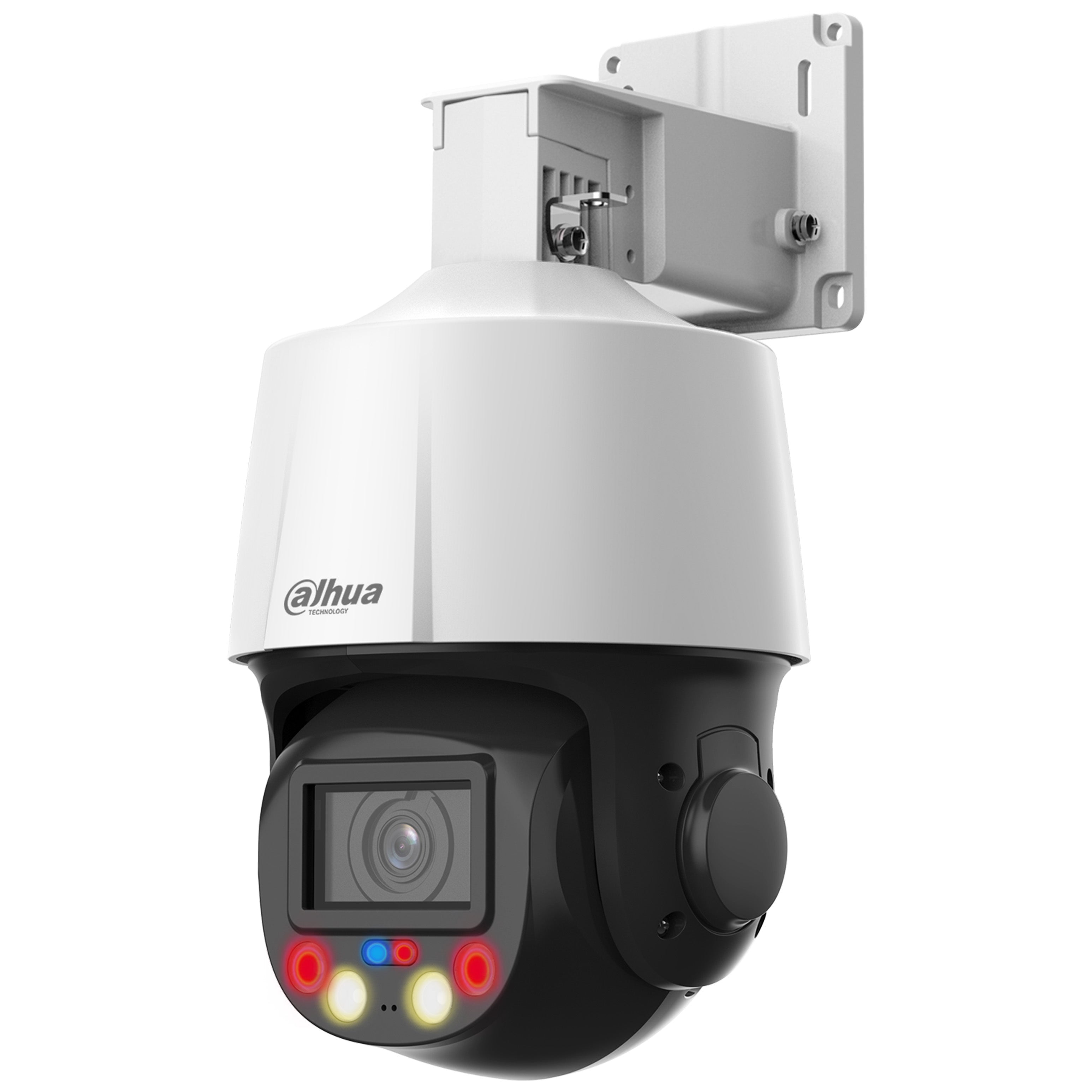 Dahua 4MP IP WizSense AI Series Full Colour Active Deterrence TiOC IR 5x PTZ, SMD 3.0, Perimeter, Face Detection, Auto-Tracking, 2.7-13.5mm, 120dB WDR, 50m IR / 30m White Light, POE / 12VDC, IP66, MicroSD, Built-in Mic / Speaker, Red / Blue Lights (Junc