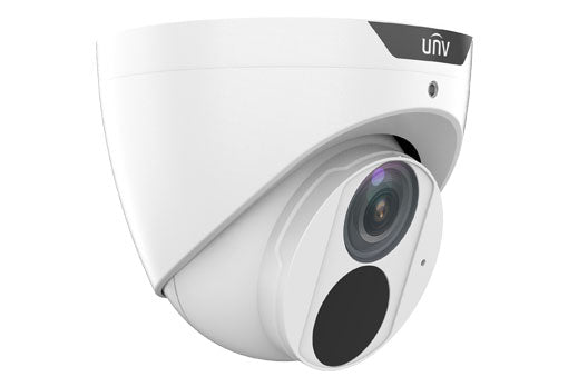 Uniview 5MP IP Prime Deep Learning AI Series IR Turret, Perimeter, LightHunter, 4mm, 120dB WDR, 30m IR, Triple Streams, Built-in Mic, POE or 12VDC, IP67 (Wall Mount: TR-WM03-D-IN, Junction Box: TR-JB03-G-IN)