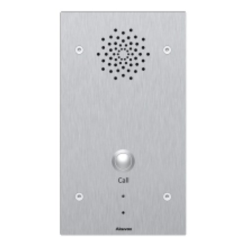 Akuvox IP 1-Button Vandal External Station, Audio Only, 316 Grade Stainless Steel, IP65, IK10, POE / 12VDC, Surface Mount