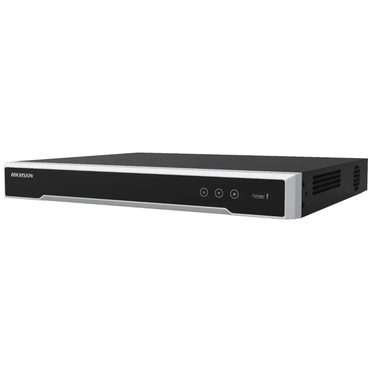 Hikvision 16 Channel Ultra M Series NVR, 256MB, 1x HDMI / 1x VGA, 2 x HDD, 1x Gigabit NIC, 16 x POE, 1RU, 240VAC Power Input, 1 x 4TB HDD Installed